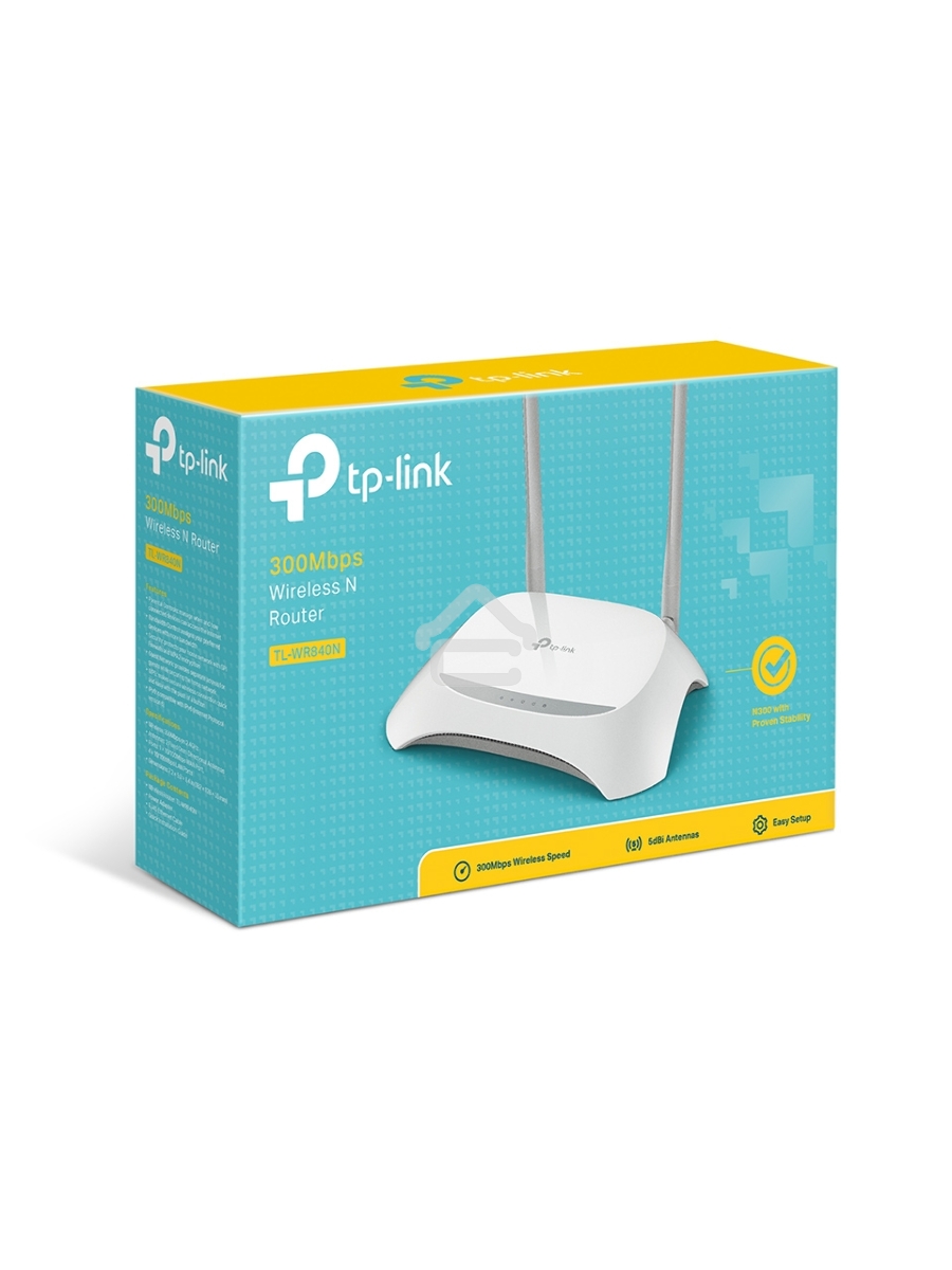 Роутер беспроводной TP-Link TL-WR840N N300 10/100BASE-TX белый