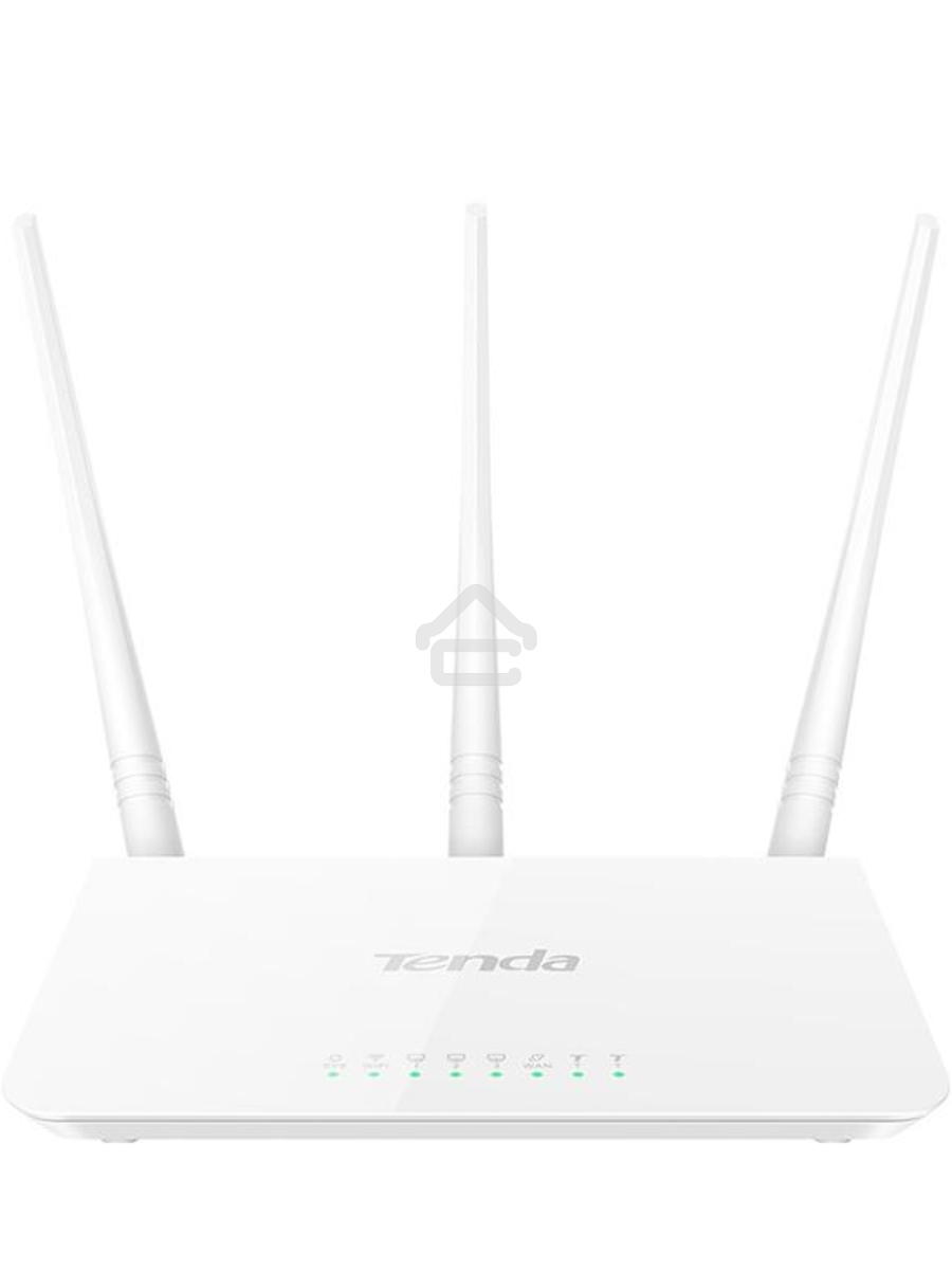 Сетевое оборудование TENDA F3 маршрутизатор 802.11n, до300Мбит/с, 2T2R, LAN: 3х10/100Мбит/с, WAN: 1х10/100Мбит/c, 3 внешние антенны 5дБи.