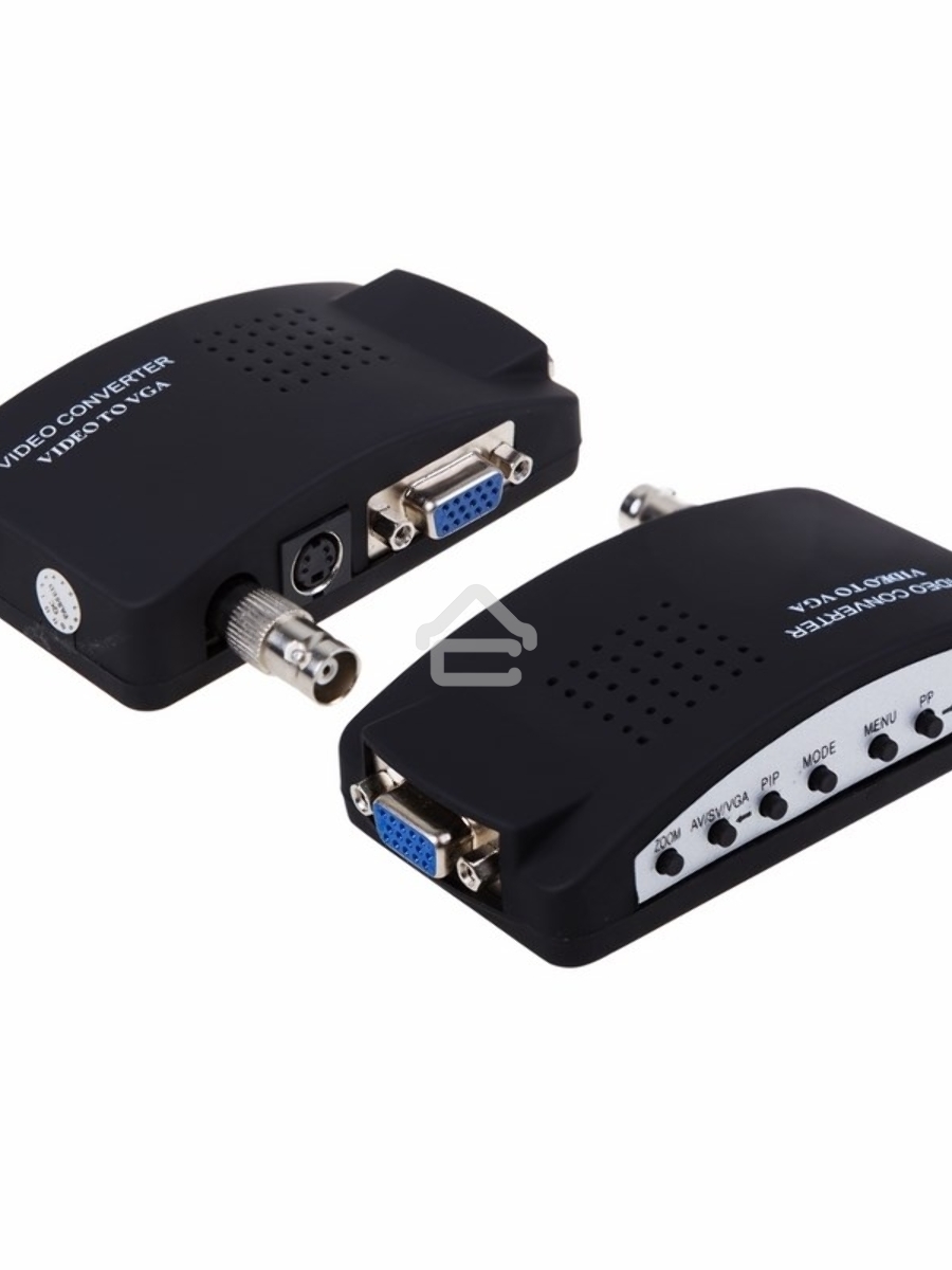 Конвертер BNC\RCA + S-video на VGA (в комплекте переходник гн. BNC – шт. RCA) Rexant