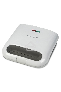 Сэндвич-тостер Galaxy Line GL 2962, белый, с несъемными пластинами, 800 Вт, индикаторы нагрева и сети, антипригарное покрытие рабочей поверхности, теплоизолированный корпус, прорезиненные ножки, препятствующие скольжению