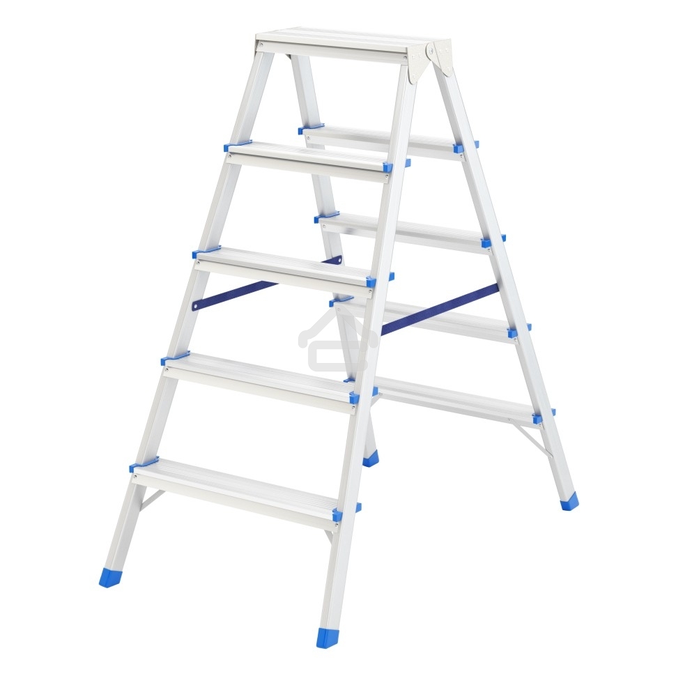 Стремянка двусторонняя Сибртех 5ст., алюминиевая