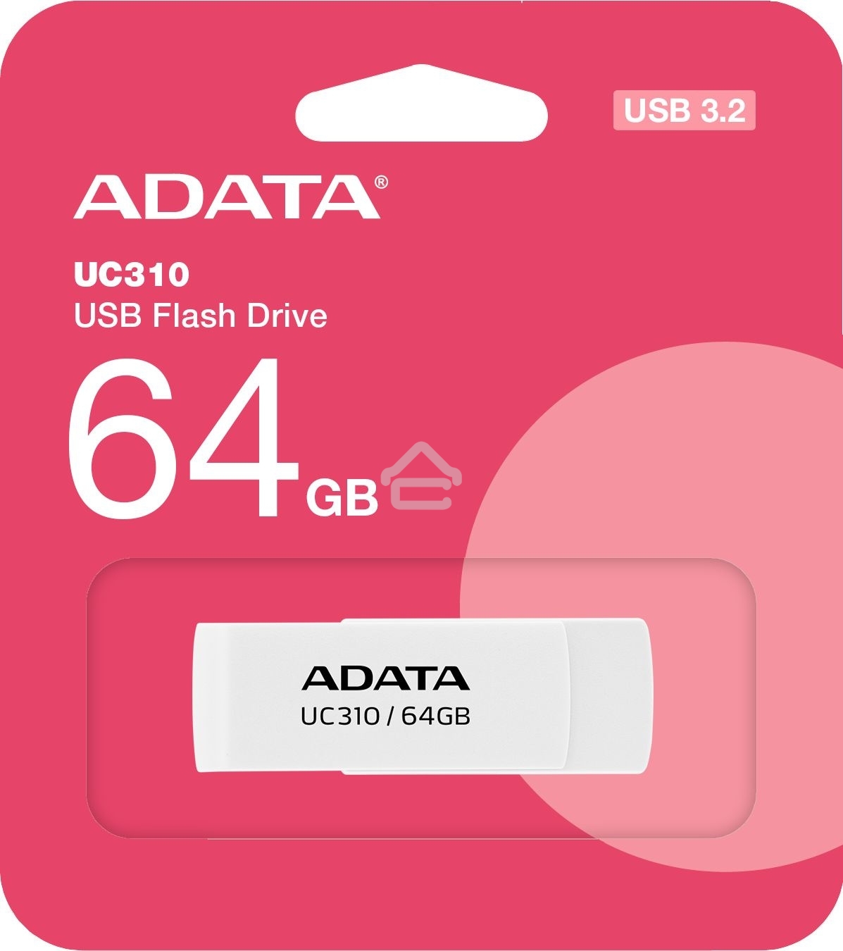 Флешка USB R/W ADATA R/W USB3 64GB WHITE UC310-64G-RWH