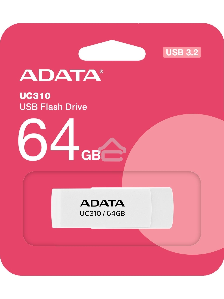 Флеш диск ADATA USB3 64GB WHITE UC310-64G-RWH