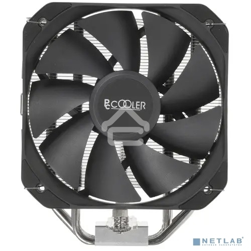 Кулер PCCooler Paladin 400 S115X/1200/1700/AM4 (20 шт/кор, TDP 200W, PWM FAN, 4 тепловые трубки 6мм, 800-1600RPM, 18-28,6dBa)