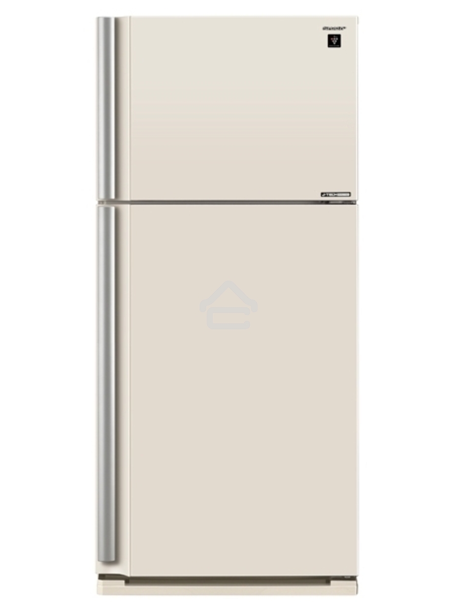 Холодильник Sharp SJ-XE55PMBE бежевый двухкамерный 388/148 л морозилка сверху