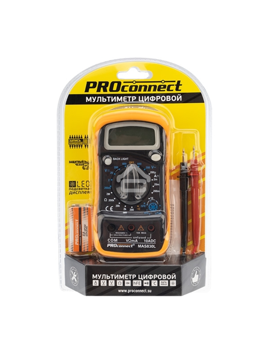 Универсальный мультиметр MAS830L (DT850L) PROconnect 13-3021 PROconnect