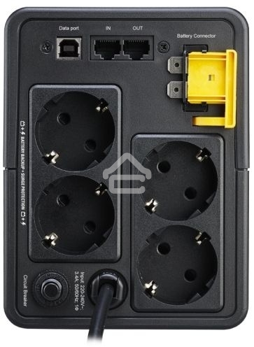 Источник бесперебойного питания APC Back-UPS BX750MI-GR 410Вт 750ВА черный