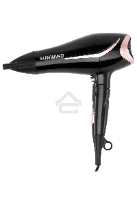 Фен SunWind SUHD 550 2200Вт черный/розовое золото