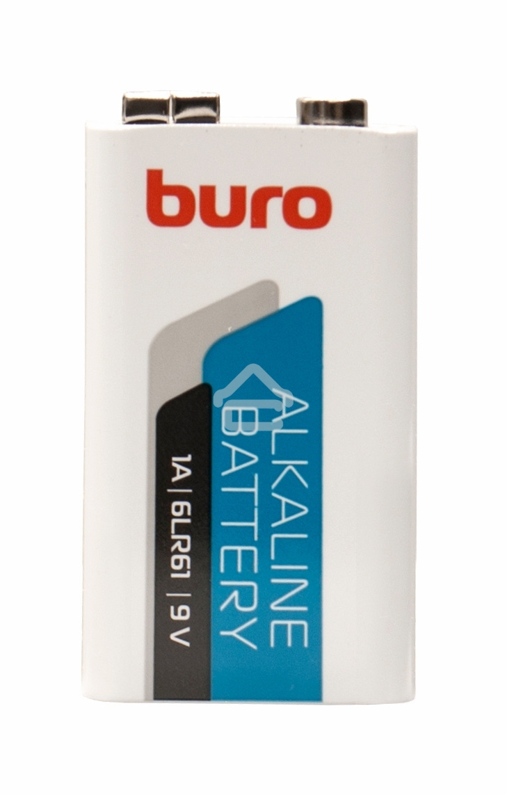 Батарея Buro Alkaline 6LR61 9V (1шт) блистер