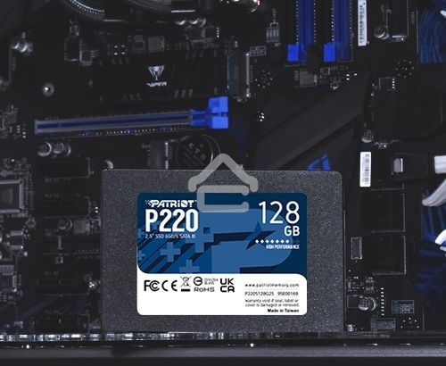 Накопитель SSD Patriot P220, 128Gb, SATA III, 2.5
