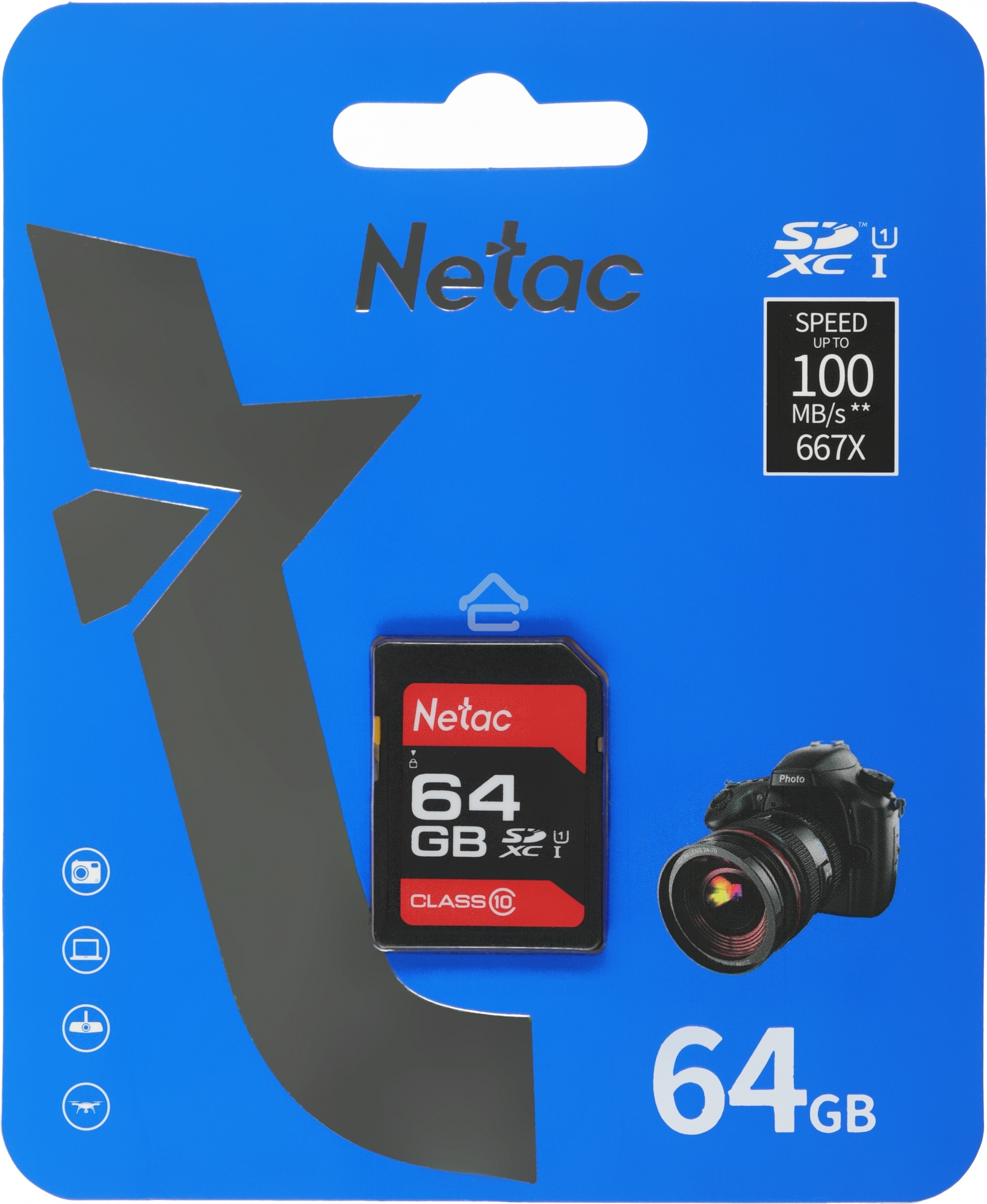 Флеш карта SDHC 64GB Netac Class 10 UHS-I U1 P600 [NT02P600STN-064G-R]