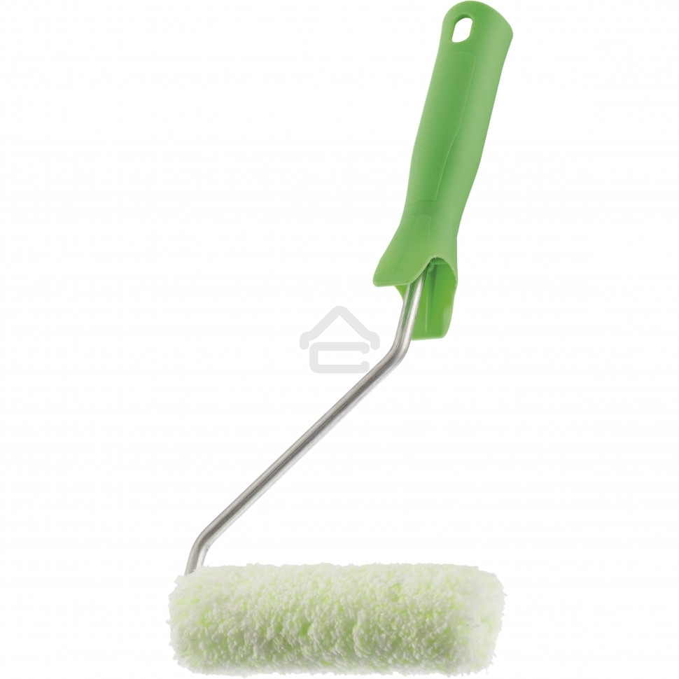 Мини-валик в сборе Сибртех Работы с древесиной,110 мм,ворс 12мм,D 16 мм,D ручки 6мм,микроволокно