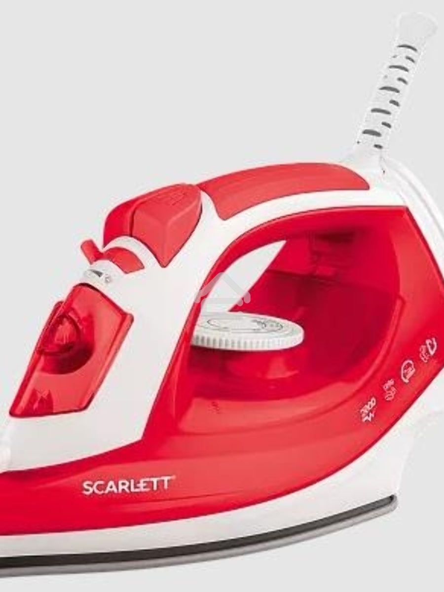 Утюг Scarlett SC-SI30P15 (красный) Мощность, Вт: 2000; Световой индикатор работы: Да; Регулируемый пар до г/мин: 40; Паровой удар до г/мин: 120; Резервуар для воды, мл: 180; Функция разбрызгивания воды: Да; Терморегулятор: Да; Вертикальное отпаривание: Да