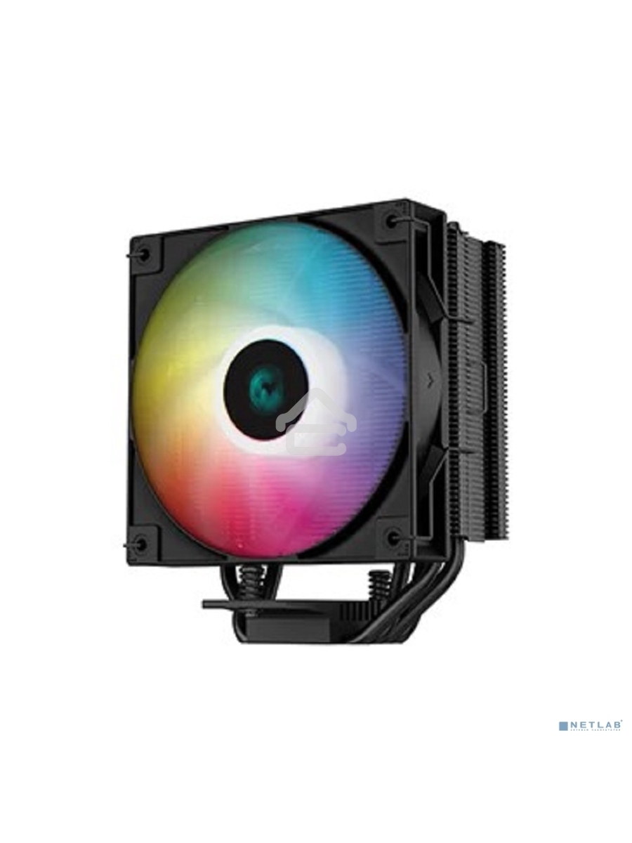 Кулер для процессора DEEPCOOL AG400 BK ARGB черный, 120 мм, алюминий/медь, 2000 об/мин, 31.6 дБ, 4 pin, 220 Вт, 150 мм