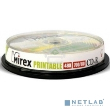 Диск CD-R Mirex 700 Mb, 48х, Cake Box (10), Ink Printable (10/300)