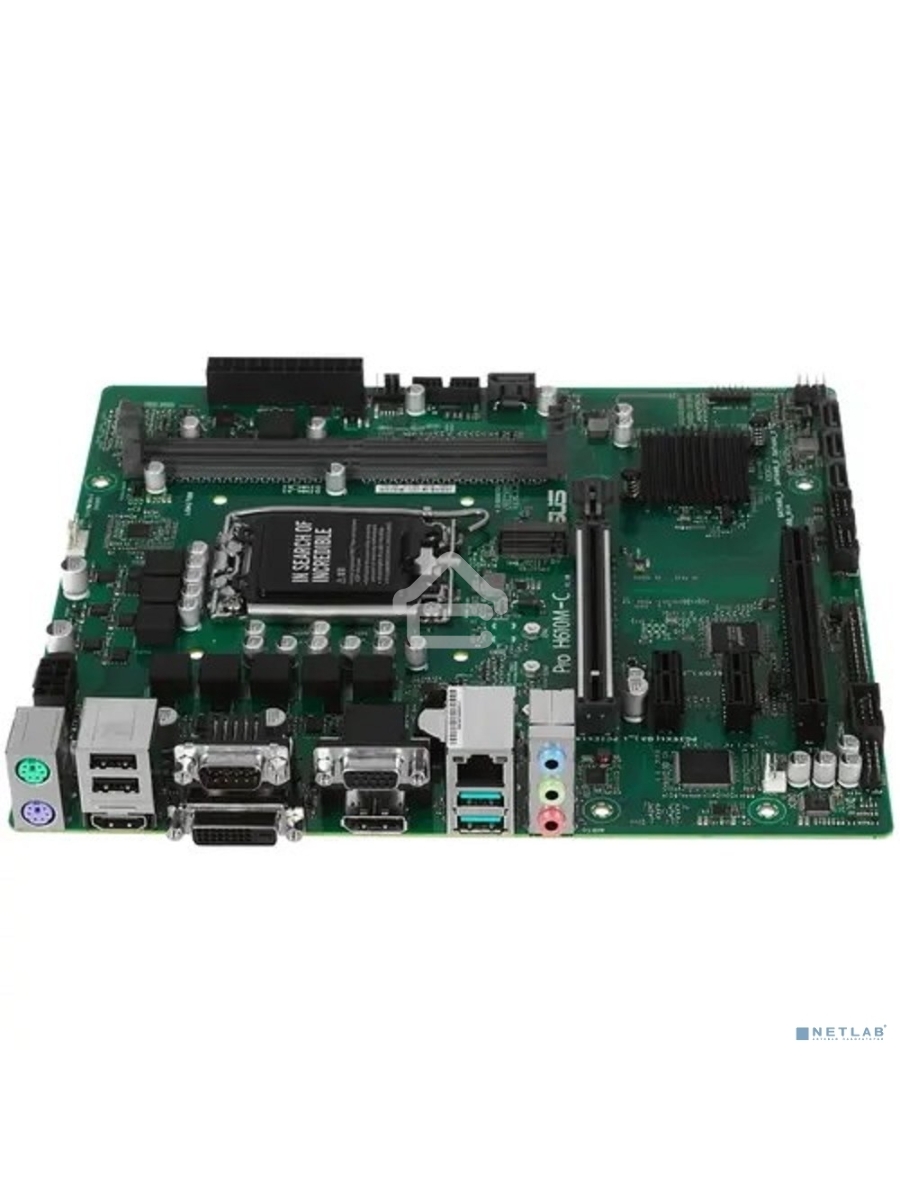 Материнская плата ASUS Pro H610M-C-CSM, LGA 1700, Intel H610, 2xDDR5, 4xSATA, 1xM.2, 1xPCIe 5.0 x16, 2xPCIe x1, 1xPCI, 1xHDMI, 1xDP, 1xDVI-D, 1xVGA, 1x 1Gb LAN, 2xUSB-A 3.2 Gen 2, 2xUSB-A 2.0, 3x3.5 мм, 7.1, mATX