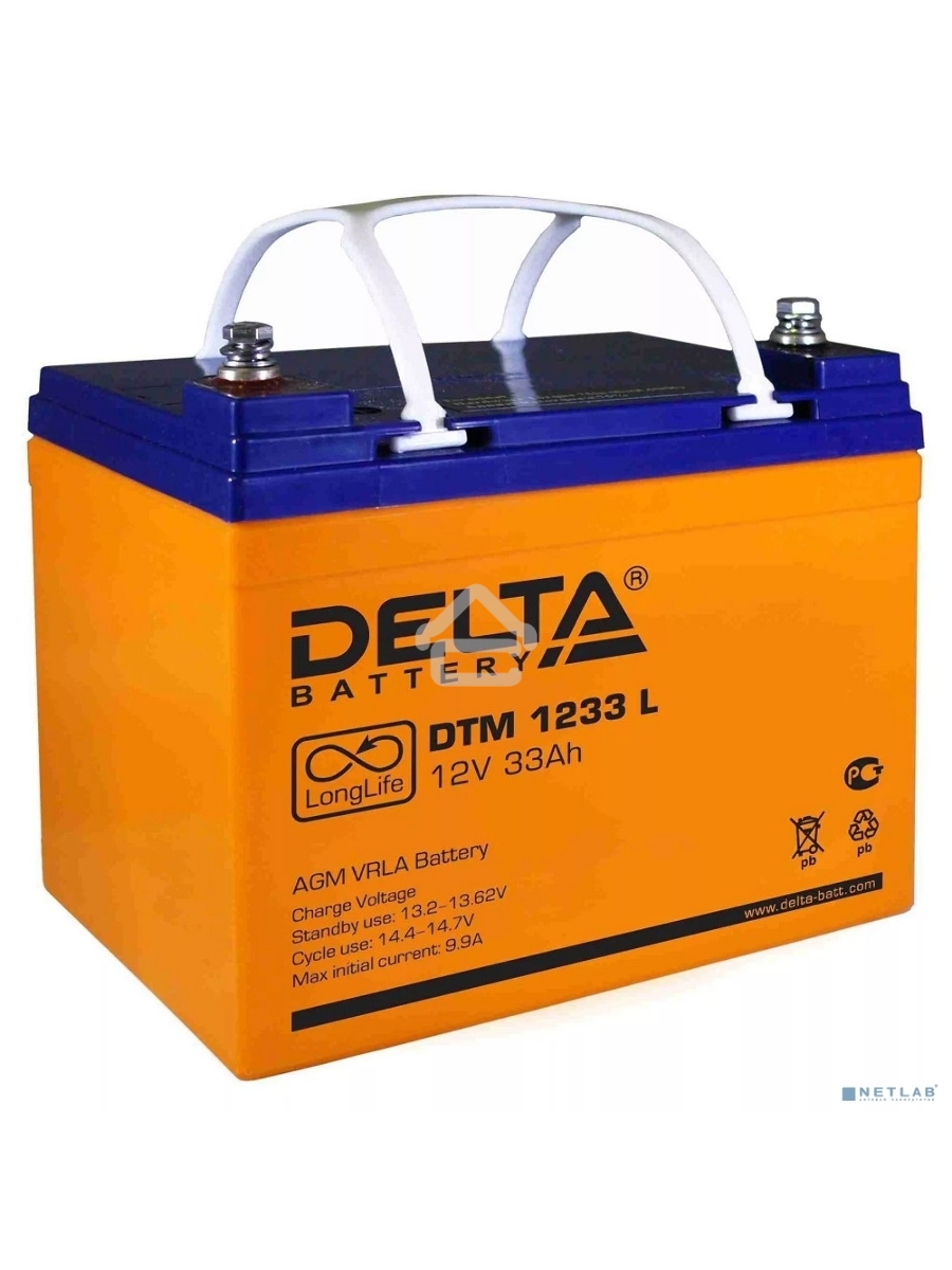 Батарея Delta DTM 1233 L (12V, 33Ah)