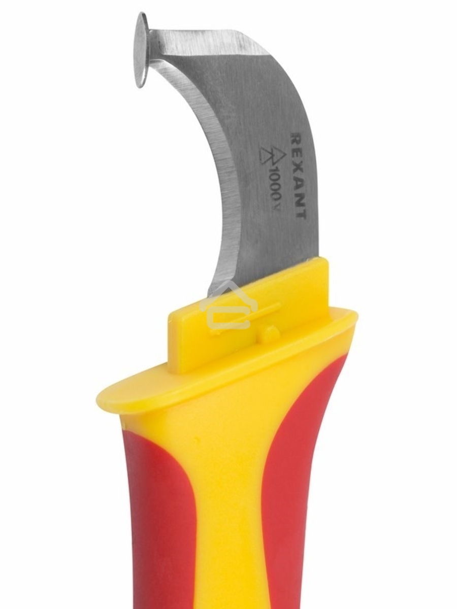 Нож монтажника, нержавеющая сталь, с «пяткой» 12-4935 Rexant