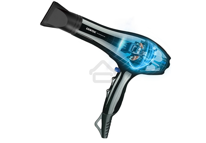 Фен Centek CT-2227 Professional 2200Вт, мощный AC мотор, 5 режимов, 2 концентратора