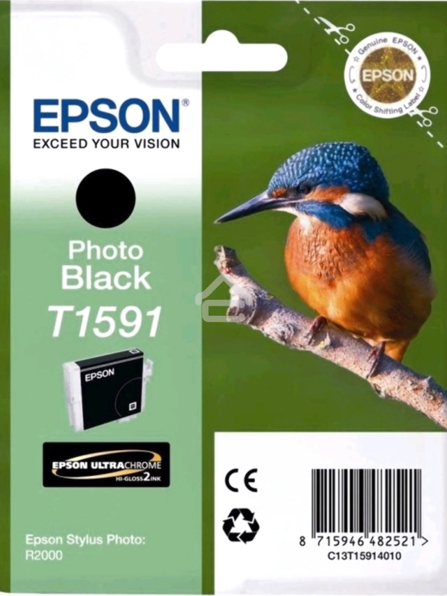 Картридж струйный Epson C13T15914010 фото черный (850 стр) для Epson St Ph R2000