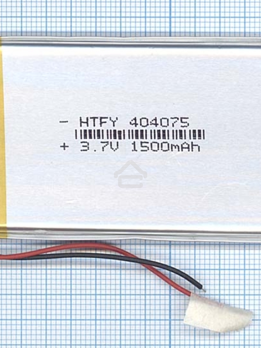 Аккумулятор Li-Pol (батарея) 4*40*75мм 2pin 3.7V/1500mAh