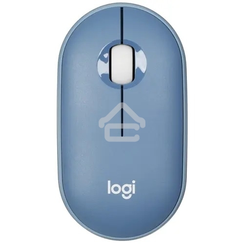 Мышь беспроводная Logitech Pebble M350 синий, 1000 dpi, радиоканал, Bluetooth, USB, кнопки - 3