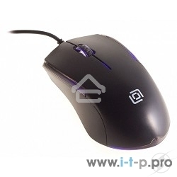 Мышь проводная Oklick 245M черный, 1000 dpi, USB, кнопки - 3