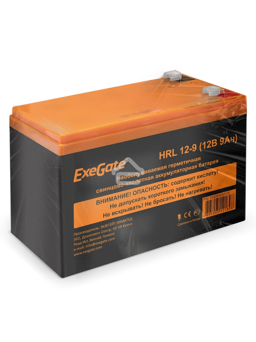 Батарея ExeGate EX285659RUS HRL 12-9 (12V 9Ah 1234W, клеммы F2)