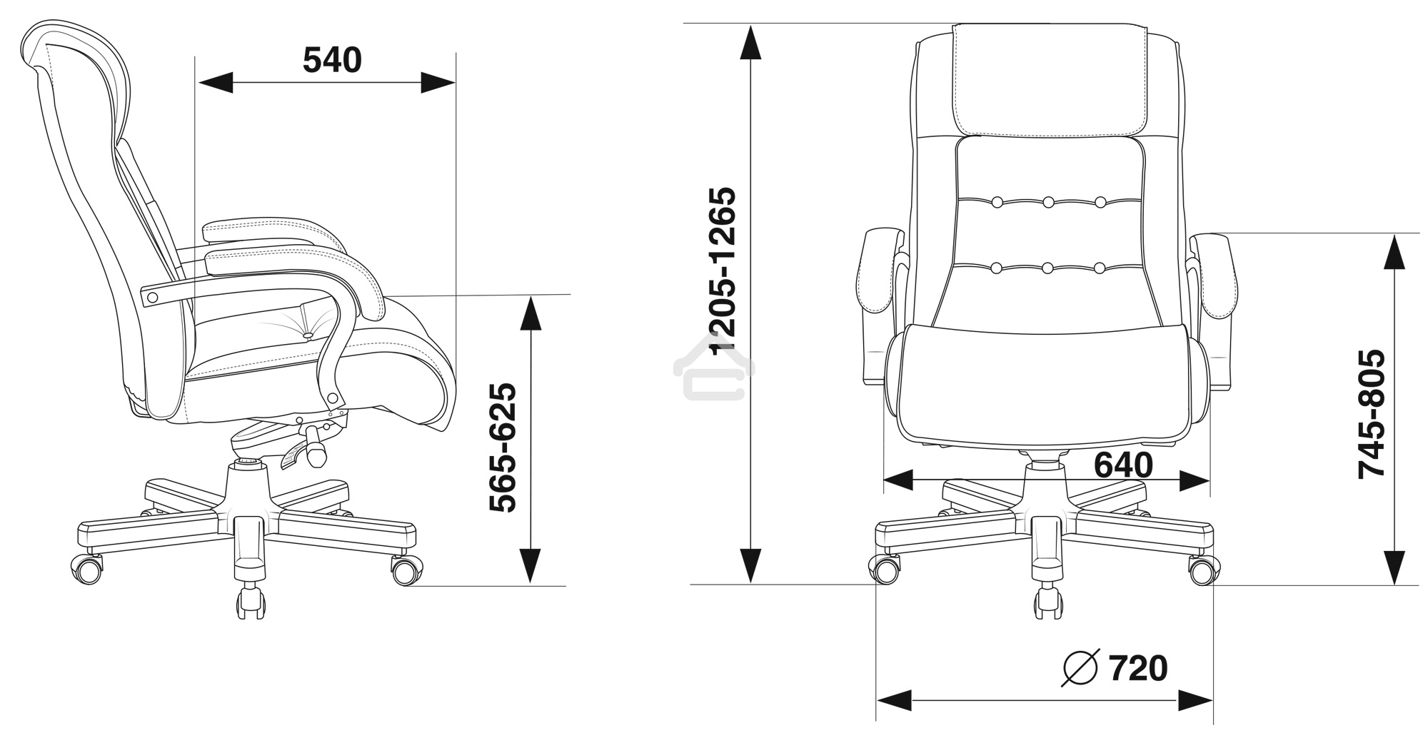 Кресло руководителя Бюрократ T-9926WALNUT черный, кожа, крестовина металл/дерево