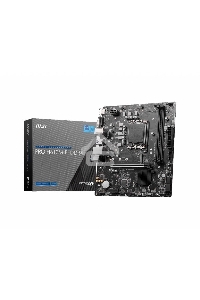 Материнская плата MSI PRO H610M-E DDR4, LGA 1700, Intel H610, 2xDDR4, 4xSATA, 1xM.2, 1xPCIe 4.0 x16, 1xPCIe 4.0 x1, 1xHDMI, 1xVGA, 1xRJ45 1Gb, 2xUSB-A 3.2 Gen 1, 4xUSB-A 2.0, 3x3.5мм, 7.1, mATX