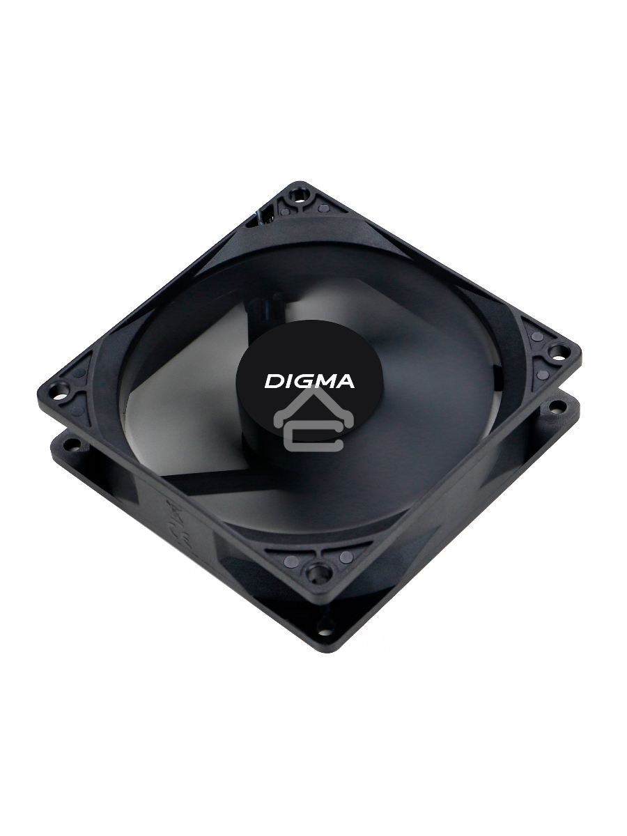 Вентилятор для корпуса Digma DFAN-90 черный, 90 мм, 1800 об/мин, 23 дБ, 3 pin