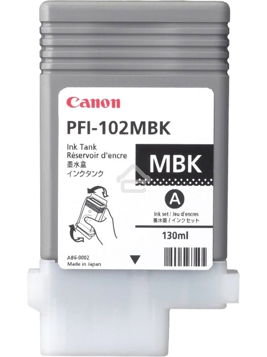 Картридж струйный Canon PFI-102MBk (0894B001) матовый черный, 130 мл., для iPF500/600/700