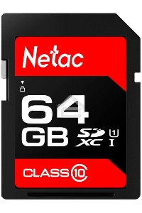 Флеш карта SDHC 64GB  Netac Class 10 UHS-I U1 P600 [NT02P600STN-064G-R]