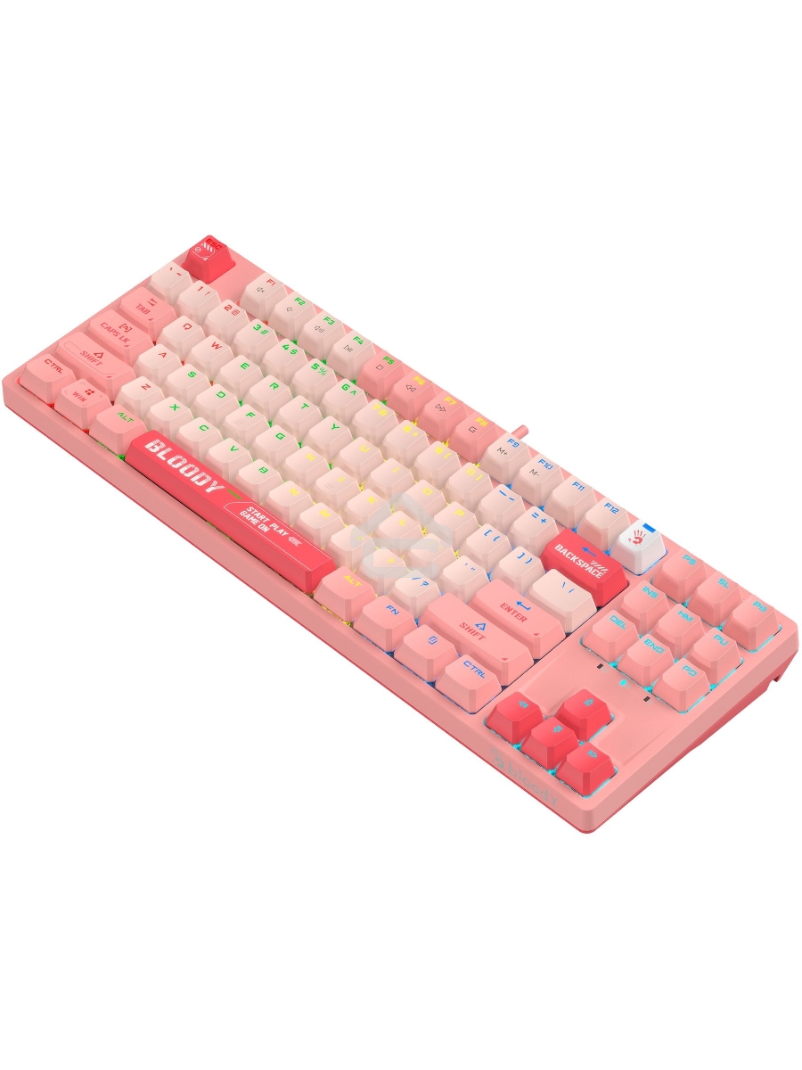 Клавиатура A4Tech Bloody S87 Energy (S87 USB ENERGY PINK) проводная USB розовый