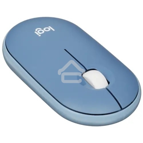 Мышь беспроводная Logitech Pebble M350 синий, 1000 dpi, радиоканал, Bluetooth, USB, кнопки - 3