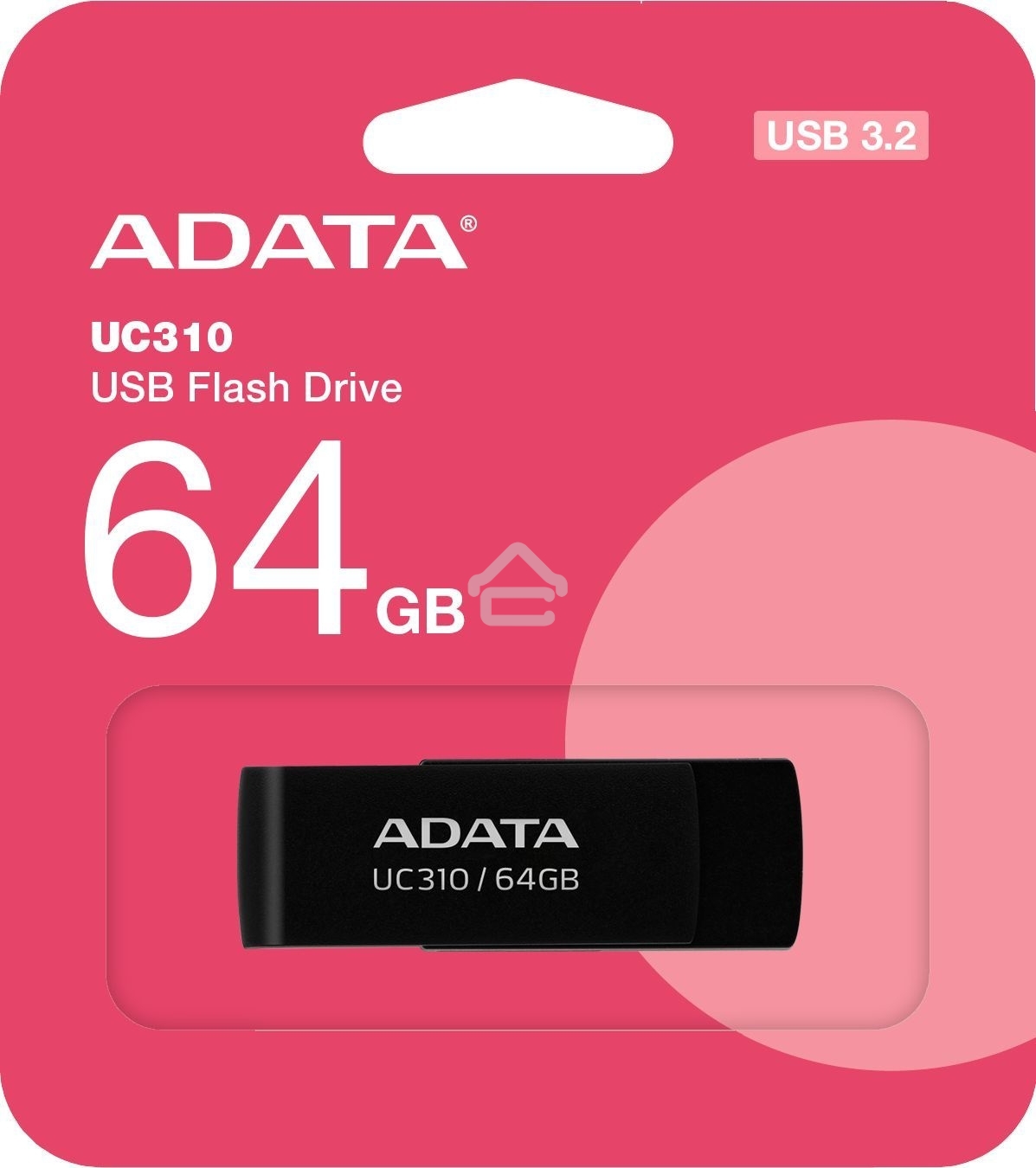 Флешка USB R/W ADATA R/W USB3 64GB UC310-64G-RBK