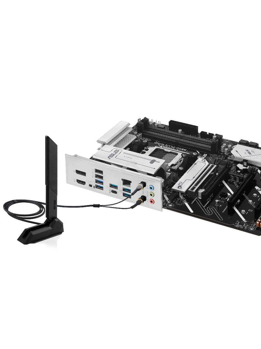 Материнская плата ASUS PRIME B850-PLUS WIFI, AM5, AMD B850, 4xDDR5, 4xSATA, 3xM.2, 1xPCIe 5.0 x16, 1xPCIe 4.0 x16, 2xPCIe 3.0 x1, 1xDP, 1xHDMI, 1x2.5Gb LAN, Wi-Fi 6E, Bluetooth 5.3, 4xUSB-A 10Gbps, 1xUSB-C 10Gbps, 2xUSB-A 5Gbps, 2xUSB-A 2.0, 3x3.5 мм, 7.1
