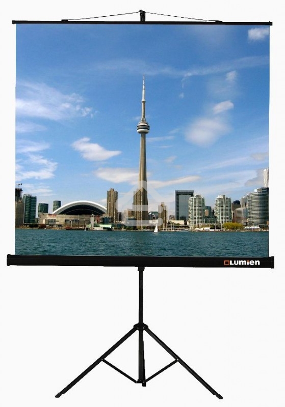Экран на треноге Lumien 200x200 см Eco View LEV-100103 1:1 напольный рулонный