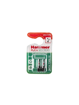 Бита Hammer Flex 203-179  TORX-10  25мм, 2шт.