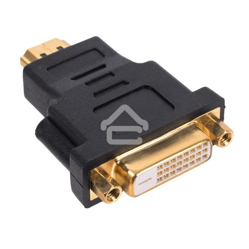 Переходник Gembird Переходник HDMI-DVI 19M/25F, золотые разъемы, пакет(A-HDMI-DVI-3)