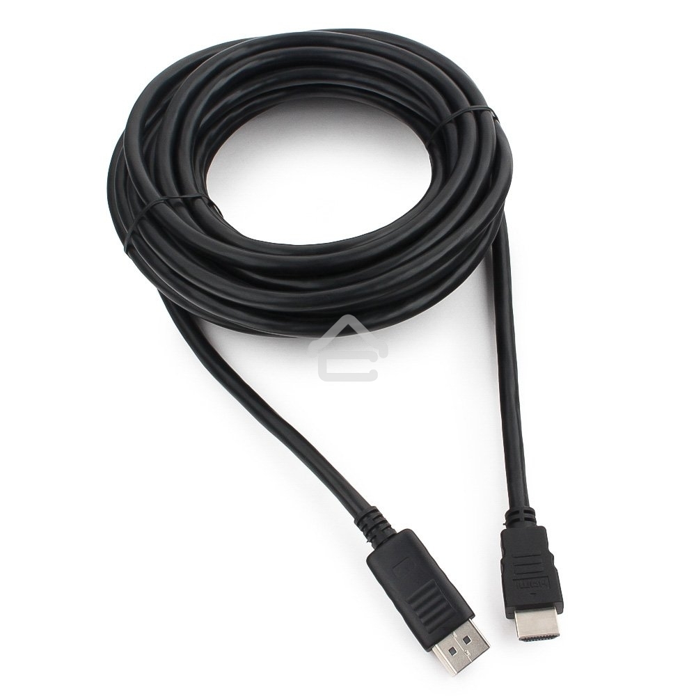 Кабель Cablexpert DisplayPort->HDMI, 7.5м, 20M/19M, черный, экран, пакет 