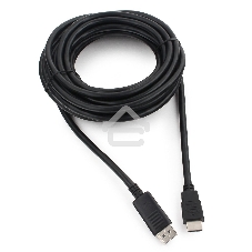 Кабель Cablexpert DisplayPort->HDMI, 7.5м, 20M/19M, черный, экран, пакет 