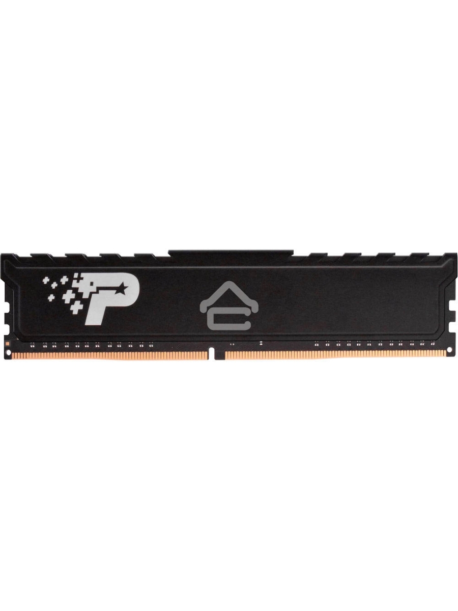Оперативная память Patriot Signature Premium, DDR4, 16GB (1x16 GB), 2666 MHz, CL19, DIMM, радиатор, чёрный