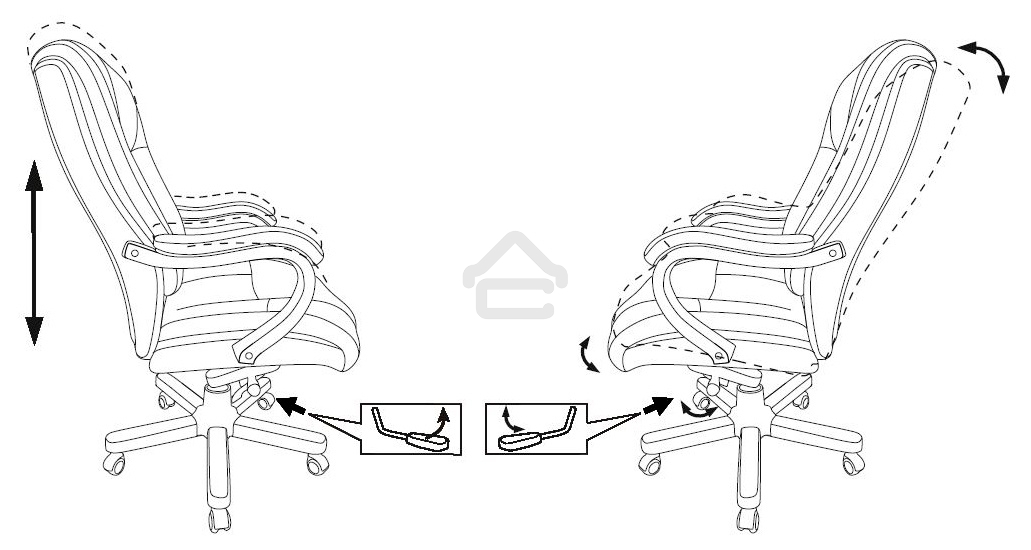 Кресло руководителя Бюрократ T-9926WALNUT черный, кожа, крестовина металл/дерево