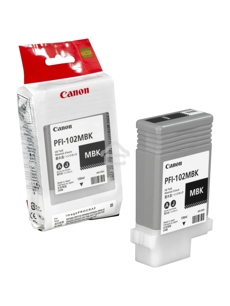 Картридж струйный Canon PFI-102MBk (0894B001) матовый черный, 130 мл., для iPF500/600/700