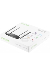 Роутер беспроводной Digma DWR-AC1201 AC1200 10/100BASE-TX черный (упак.:1шт)