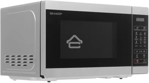 Микроволновая печь Sharp R6800RSL серебристый, 20 л, 800 Вт, переключатели - сенсор