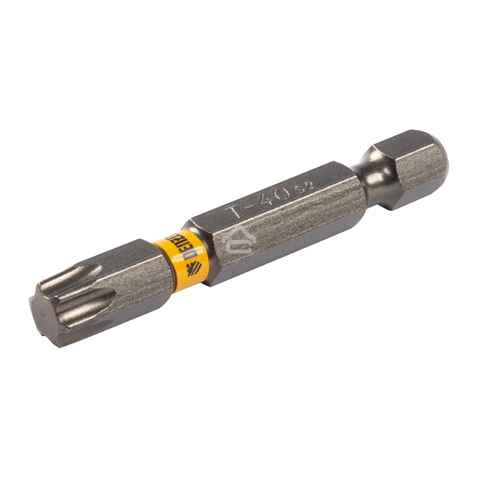 Набор бит Denzel TORX 40х50, сталь S2, шестигранный профиль, 10 шт.