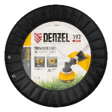 Леска для триммера двухкомпонентная круглая, 2,4мм х 192м, на DIN катушке EXTRA CORD Denzel