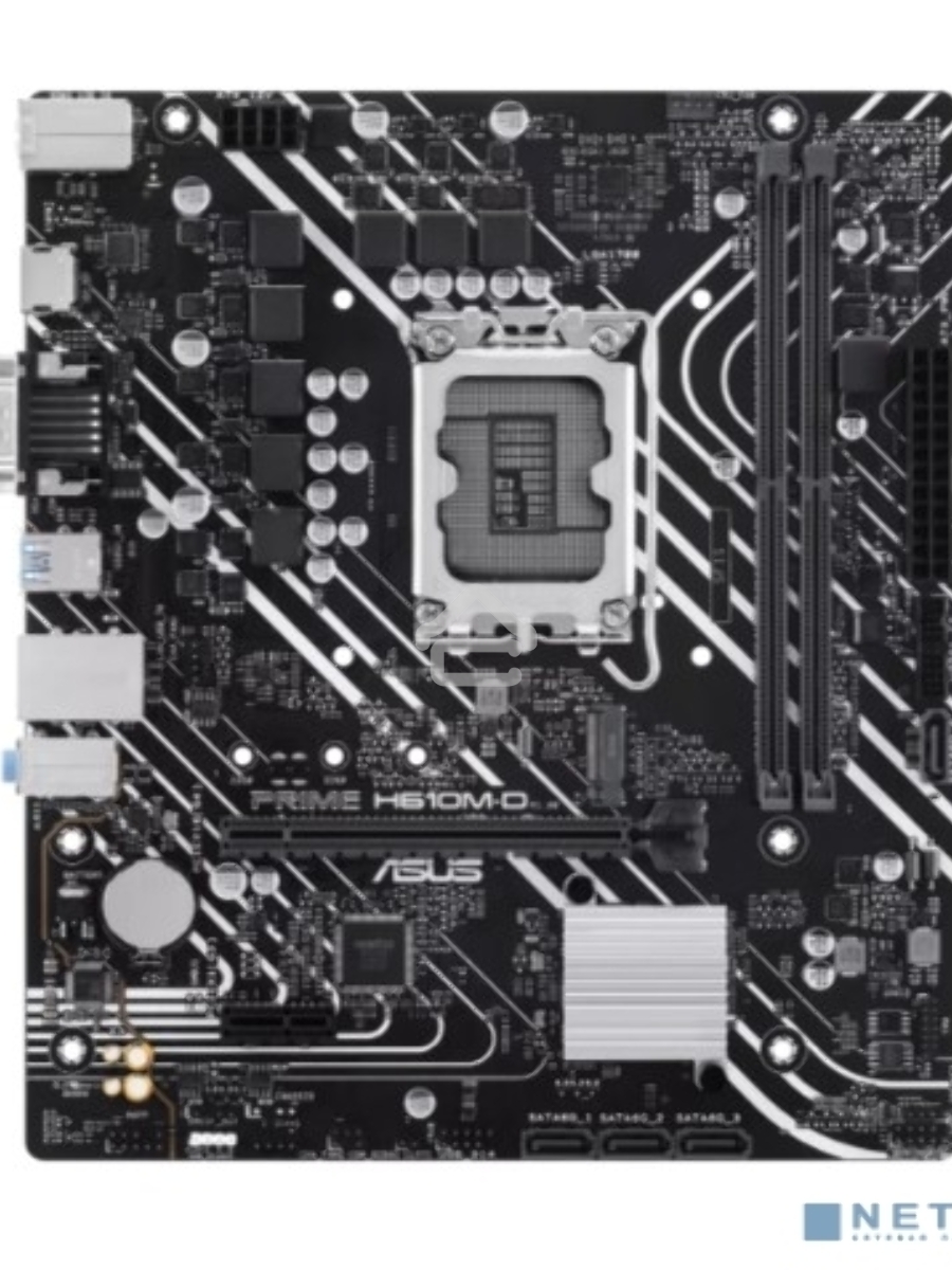 Материнская плата ASUS PRIME H610M-D, LGA 1700, Intel H610, 2xDDR5, 4xSATA, 1xM.2, 1xPCIe 4.0 x16, 1x1Gb LAN, 2xUSB-A 3.2 Gen 1, 4xUSB-A 2.0, 1xHDMI, 1xVGA, 3x3.5 мм, 1xRS-232, 7.1, mATX